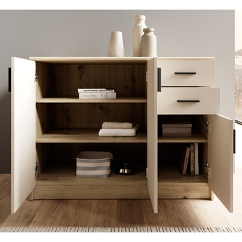 Komoda NELLY 5 dub artisan/kašmírová 6