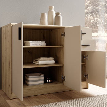 Komoda NELLY 5 dub artisan/kašmírová 7