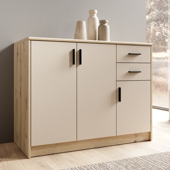 Komoda NELLY 5 dub artisan/kašmírová 1