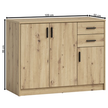 Komoda NELLY 5 dub artisan 9