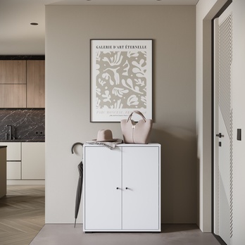 Skriňa na topánky NEREA 014 biela 2