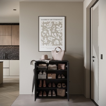 Skriňa na topánky NEREA 014 čierna 3