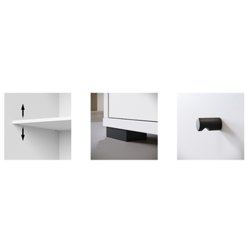 Skriňa na topánky NEREA 023 biela 4