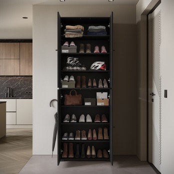 Skriňa na topánky NEREA 023 čierna 3