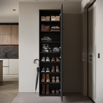 Skriňa na topánky NEREA 026 čierna 3