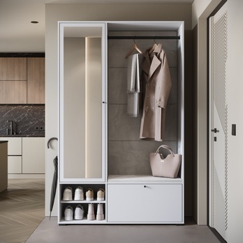 Predsieňová stena NEREA II biela 2