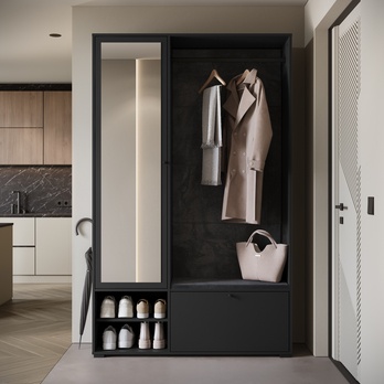 Predsieňová stena NEREA II čierna 2