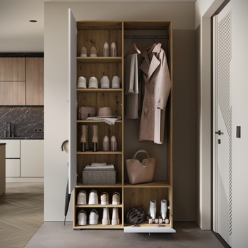 Predsieňová stena NEREA dub artisan/biela 2