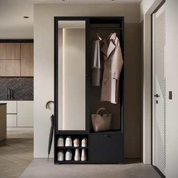 Predsieňová stena NEREA čierna 3