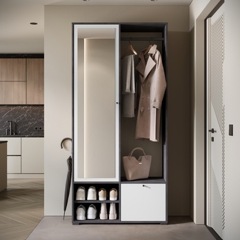 Predsieňová stena NEREA matera/biela 2