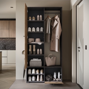 Predsieňová stena NEREA matera/gaštan 3