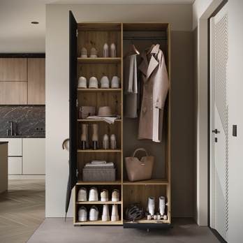 Predsieňová stena NEREA dub artisan/čierna 3