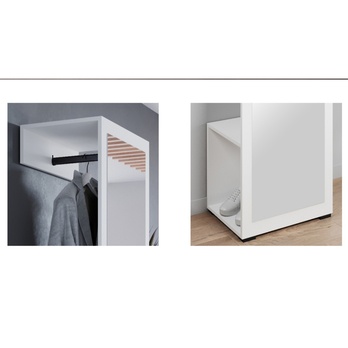 Predsieňová stena NEREA biela 3