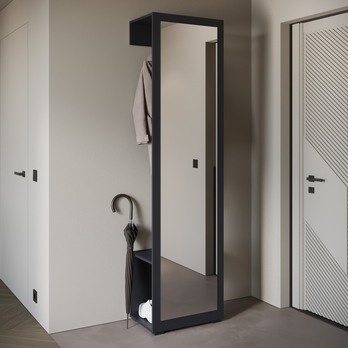 Predsieňová stena NEREA čierna 1