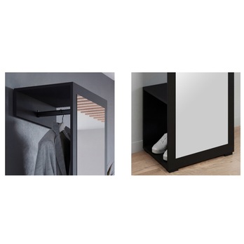 Predsieňová stena NEREA čierna 3