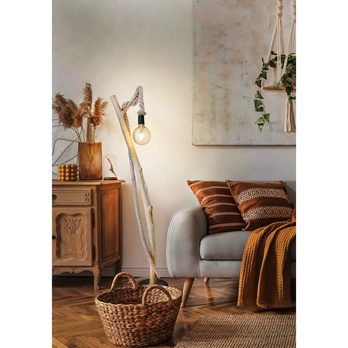 Stojacia lampa NERIDA svetlé drevo 1