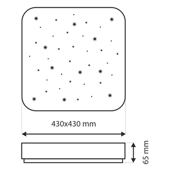 Stropné svietidlo NERIS biela, šírka 43 cm 7