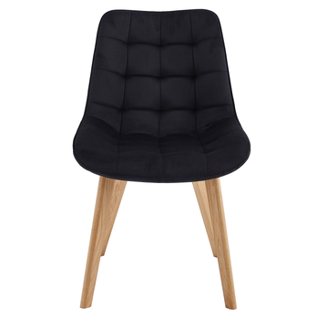 Jedálenská stolička NERISA I čierna/dub 2