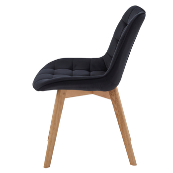 Jedálenská stolička NERISA I čierna/dub 3