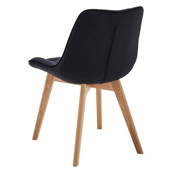 Jedálenská stolička NERISA I čierna/dub 4