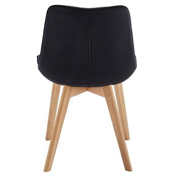 Jedálenská stolička NERISA I čierna/dub 5