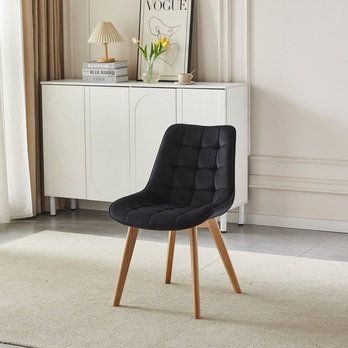 Jedálenská stolička NERISA I čierna/dub 1