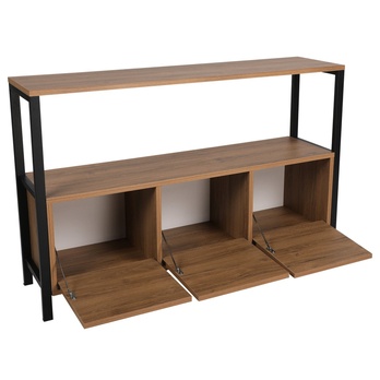 Komoda NERO čierna/orech 2