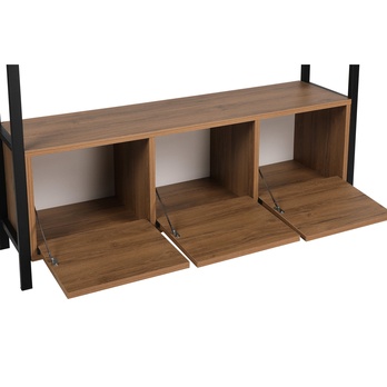 Komoda NERO čierna/orech 7