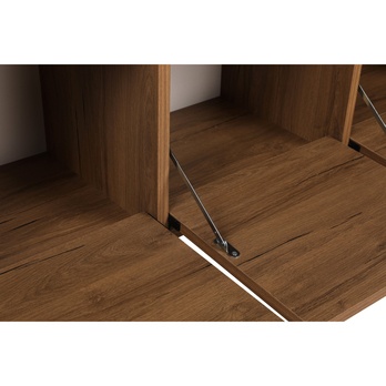 Komoda NERO čierna/orech 8