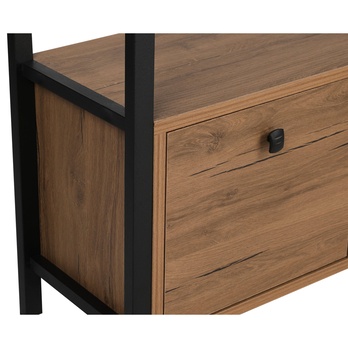 Komoda NERO čierna/orech 9