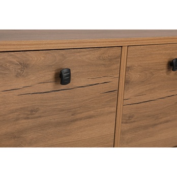 Komoda NERO čierna/orech 10