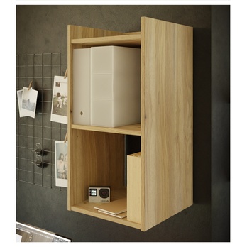 Nástenný regál NESRYN dub mauvella, výška 68 cm 1