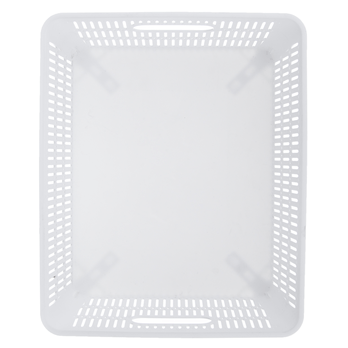 Stohovateľný košík NESTA M biela 2