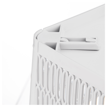 Stohovateľný košík NESTA M biela 3