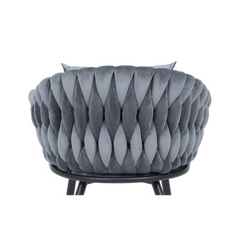 Jedálenská stolička NEVU sivá/čierna 3