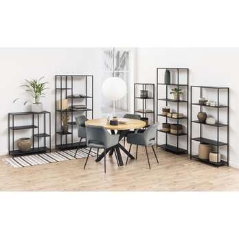 Knižnica NEWCASTLE čierna 8