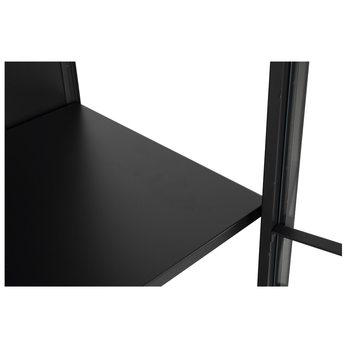 Vitrína NEWCASTLE čierna/matná čierna 2