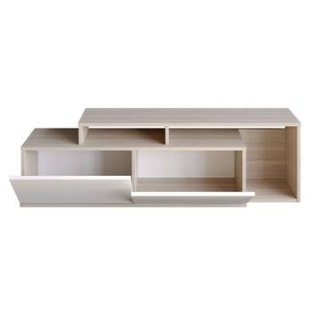 TV stolík NEXERA biela/prírodná 2