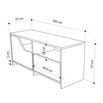 Lavica na topánky NEXUS biela/dub 5