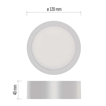 Stropné svietidlo NEXXO 2 biela, priemer 12 cm 7