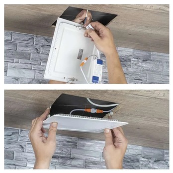 Stropné podhľadové svietidlo NEXXO biela, šírka 17 cm 7