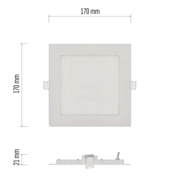 Stropné podhľadové svietidlo NEXXO biela, šírka 17 cm 8