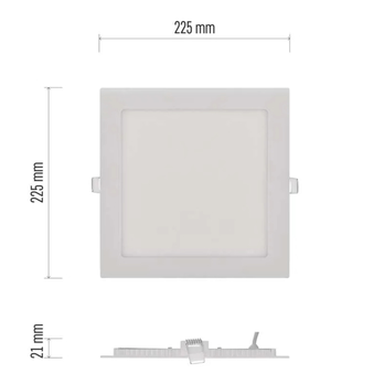 Stropné podhľadové svietidlo NEXXO biela, šírka 22,5 cm 8