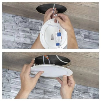 Stropné podhľadové svietidlo NEXXO biela, priemer 22,5 cm 7