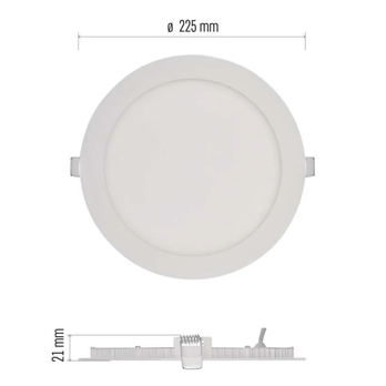 Stropné podhľadové svietidlo NEXXO biela, priemer 22,5 cm 8