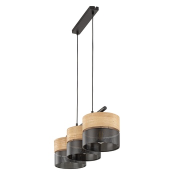 Závesné svietidlo NICOL 3 čierna/béžová 5