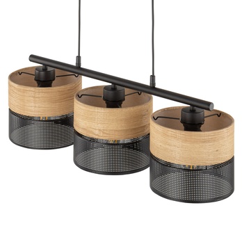 Závesné svietidlo NICOL 3 čierna/béžová 6