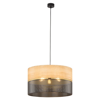 Závesné svietidlo NICOL čierna/béžová, priemer 50 cm 2