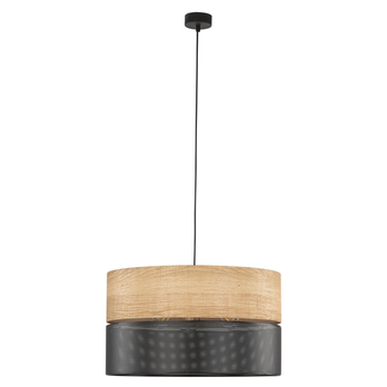 Závesné svietidlo NICOL čierna/béžová, priemer 50 cm 3