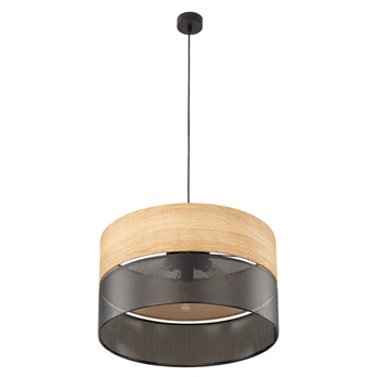 Závesné svietidlo NICOL čierna/béžová, priemer 50 cm 4